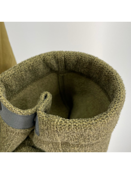 and wander マウンテンパーカ プリマロフトフリースジャケット カーキ (4)