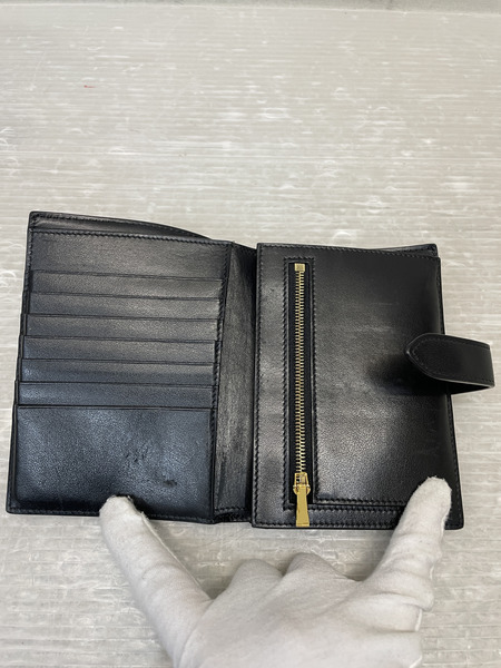CELINE レオパード ミディアムストラップウォレット