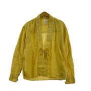 VISVIM LHAMO SHIRT リネン羽織シャツ 1 黄色 0118105011016