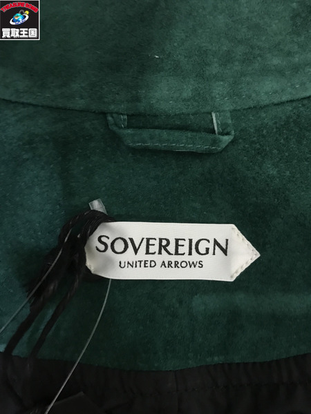 UNITED ARROWS EMMETI JURI 撥水スエード シングルライダースジャケット 46