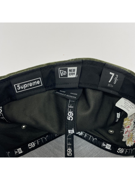 Supreme ベロアボックスロゴキャップ