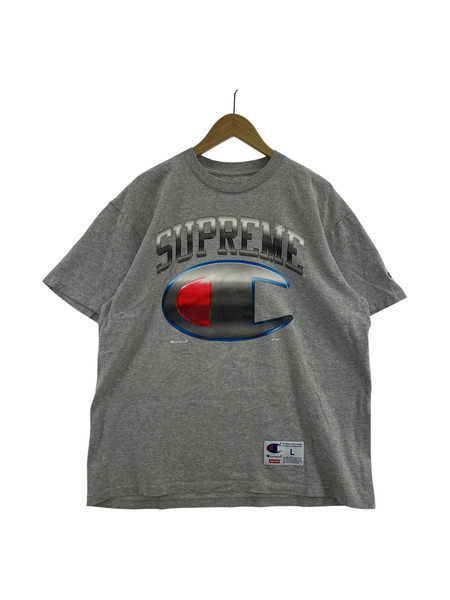 Supreme 19SS Champion Chrome S/S Tee コラボTシャツ L