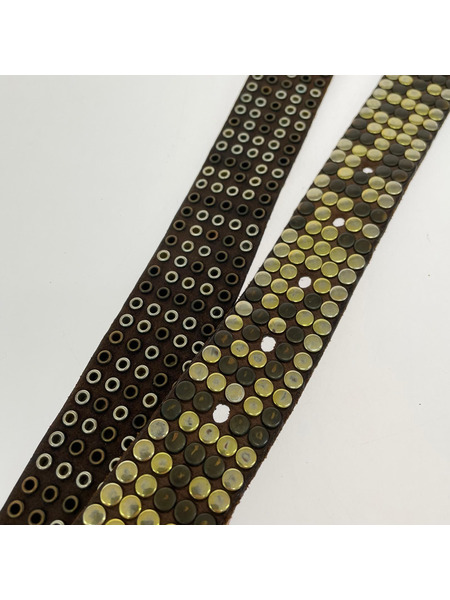 HTC ソノ他 スタッズベルト ブラウン