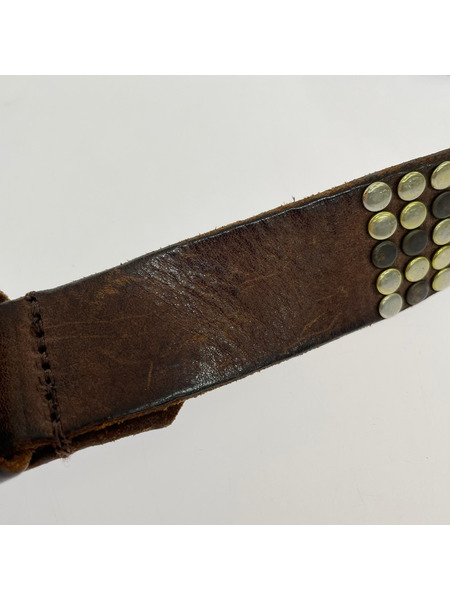 HTC ソノ他 スタッズベルト ブラウン