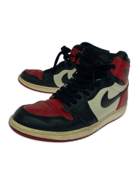AIR JORDAN 1 RETRO HIGH OG BRED TOE 28cm 555088-610