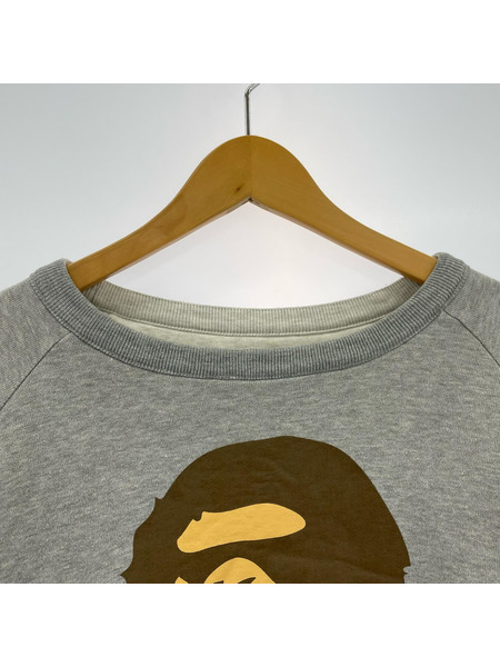 A BATHING APE リバーシブルスウェットシャツ グレー