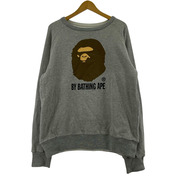 A BATHING APE リバーシブルスウェットシャツ グレー