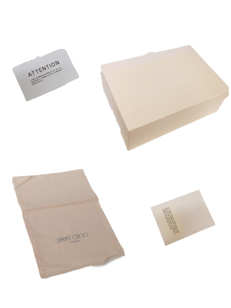 JIMMY CHOO/グリッター ウェッジサンダル/パンプス シルバー/36 1/2