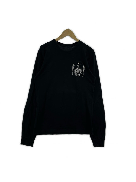 CHROME HEARTS CH L/S T-SHIRT FOTI フォティ ホースシュー L/SポケTee M 黒