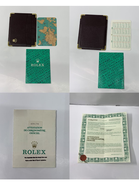 ロレックス デイトジャスト 69174 OH・仕上げ済 純正風防交換品 ROLEX 腕時計 ブラック文字盤