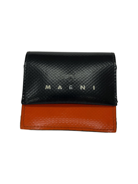 MARNI PVC 2トーン イヤホンケース エアポッズケース 黒×オレンジ