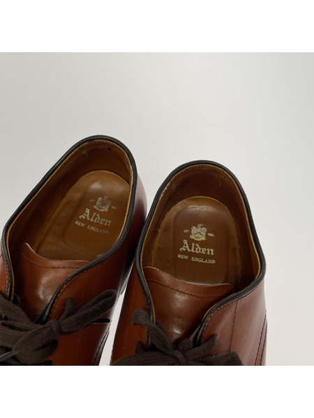 ALDEN MILITARY プレーントゥレザーシューズ 26.0 ブラウン[値下]