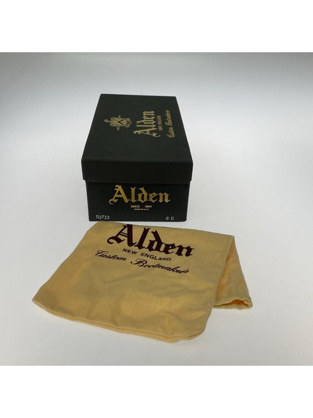 ALDEN MILITARY プレーントゥレザーシューズ 26.0 ブラウン[値下]