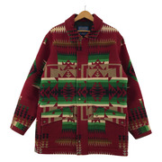 PENDLETON チーフジョセフ ネイティブ柄 ウールコート S レッド