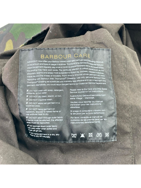 Barbour ジャケット Bourne Camo/Waxed Jacket (M)