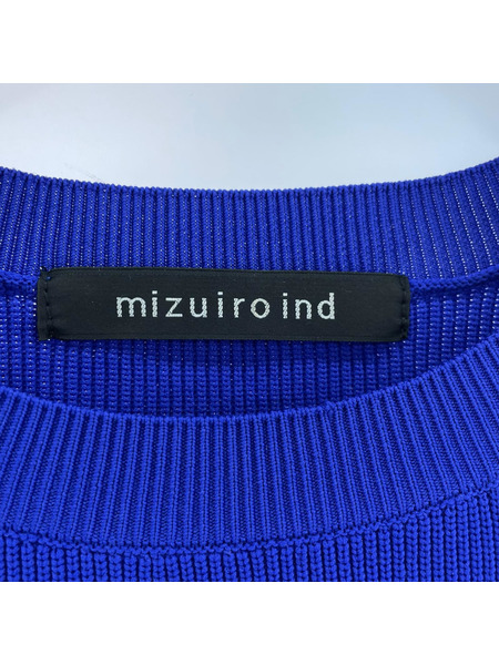mizuiroind 長袖Tシャツ・カットソー クルーネックワイドトップス/BLE
