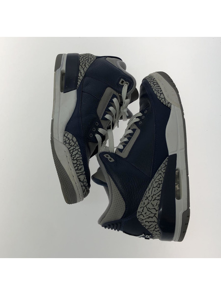 NIKE AIR JORDAN 3 RETRO 紺(28)