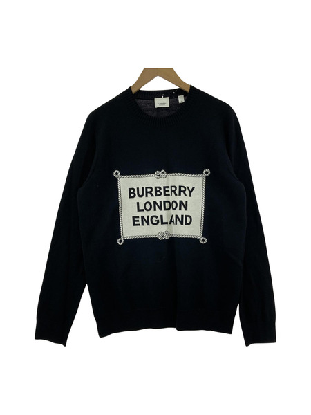 BURBERRY LONDON ENGLAND ロゴニットカットソー 黒