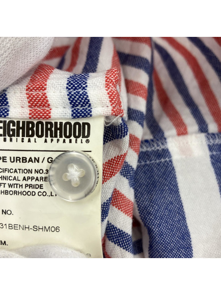 NEIGHBORHOOD nbhd S/S マルチボーダーシャツ sizeL-R