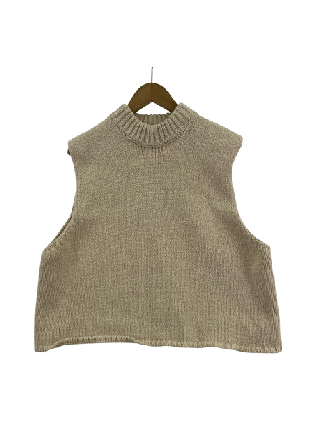 THE SHINZONE COTTON SLUB KNIT　ベージュ　FO