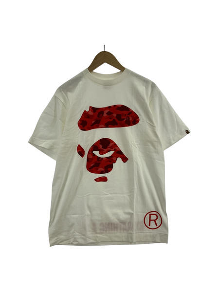 A BATHING APE COLOR CAMO APE FACE Tee/M