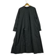 mizuiroind 長袖ワンピース レーヨン Aライン グレー