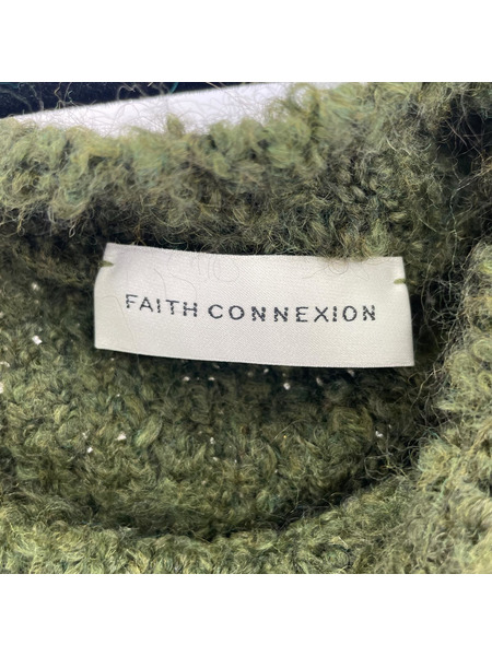 FAITH CONNEXION ニット・セーター モヘア混ニット OLV (S)