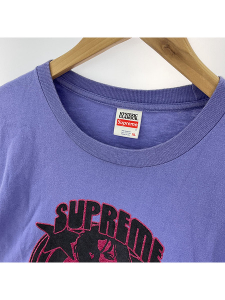 Supreme×HYSTERIC GLAMOUR 21SS L/S カットソー 紫 XL