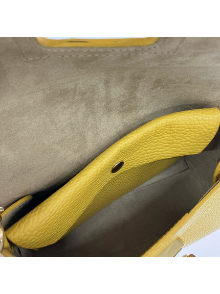 ショルダーバッグ Gianni notaro バンブー ショルダー イエロー