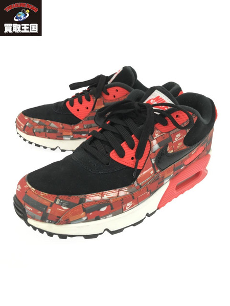 NIKE AQ0926-001 ATMOS AIR MAX 90 RED WE LOVE NIKE (27.5) 赤[値下]