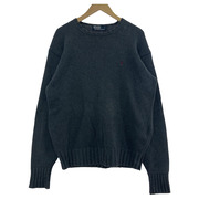 POLO RALPH LAUREN クルーネック ニット 黒 (Ｌ)