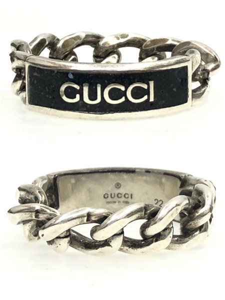 GUCCI  ロゴエナメルリング #22 925
