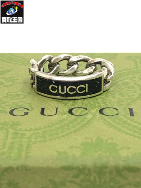 GUCCI  ロゴエナメルリング #22 925