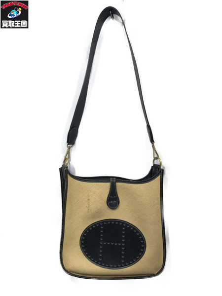 ハンドバッグ HERMES エブリンPM ストロー ナチュラル/ストロー