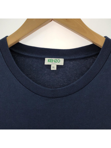 KENZO 刺繍Tシャツ ネイビー  XL