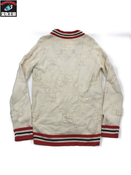 GUCCI グッチ  GG シェリーライン Vネック ウールニット セーター Mサイズ