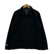STUSSY WINDSTOPPER PRODUCTS Wool Coach Jacket S 黒