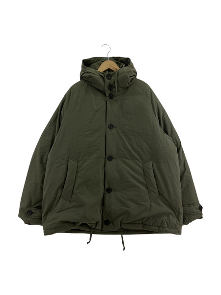 YOKOSAKAMOTO DOWN ANORAK ダウンフーディー カーキ L