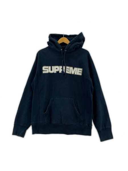 Supreme パーカー Supreme パンチングレザーロゴ パーカー