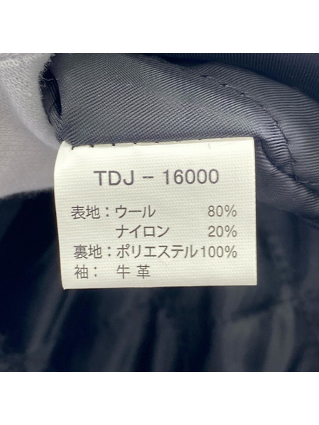 TED COMPANY ブルゾン・ジャンパー TDJ-16000/フルデコ/ワペン/袖レザー/黒/40