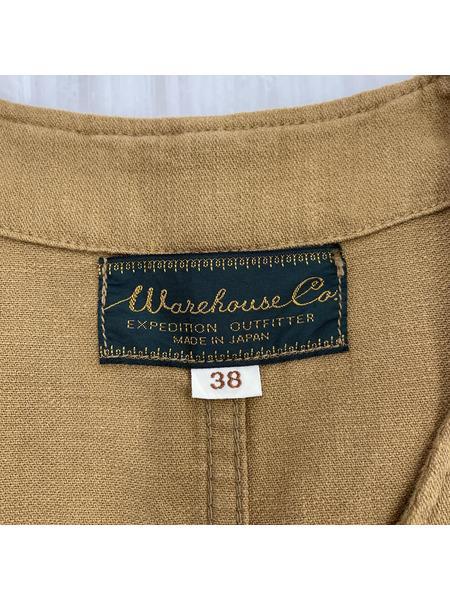 WAREHOUSE 23AW lot2201 ゲートウェイフィッシングベスト キャメル 38