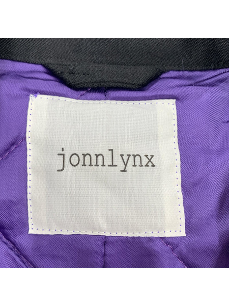 jonnlynx ジャケット 裏地キルティング オーバーコート BLK