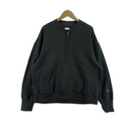 Champion スウェット・トレーナー FRAMeWORK リヴァースウィーブ ハーフジップ