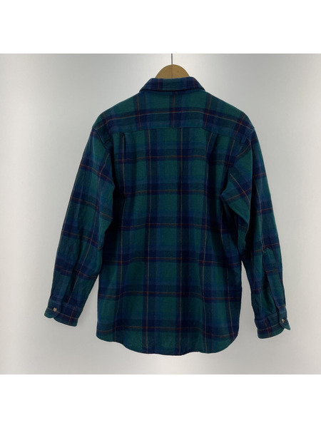 PENDLETON USA製　ウールチェックシャツ　緑