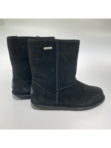 emu ブーツ Paterson Lo ムートンブーツ 黒 (25.0)
