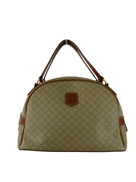 ハンドバッグ CELINE マカダム ハンドバッグ ハーフムーン