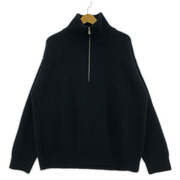 ニット・セーター GALERIE VIE ハーフジップニット 黒[値下]
