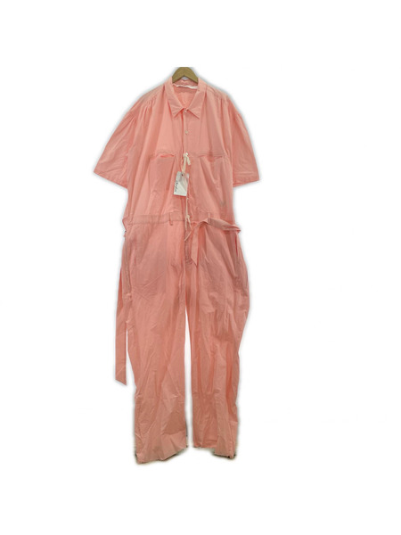 midorikawa オーバーオール ツナギ 24SS H/S JUMP SUITS PINK (L)
