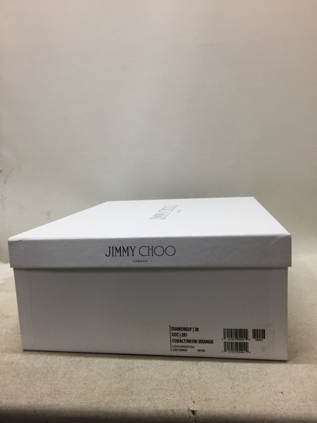 JIMMY CHOO/DIAMOND/F/COBALT/NEONORANGE/スニーカー/38/J00013066838[値下]