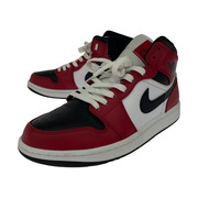 NIKE スニーカー AIR JORDAN MID Chicago Black Toe 554724-069 27cm